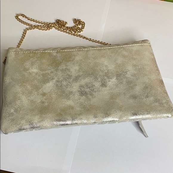Fun Silver Fold Over Clutch - Picture 2 of 5